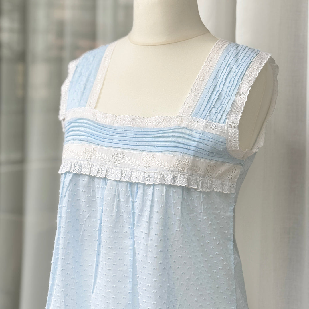 GAIA NIGHTGOWN - PLUMETIS LIGHT BLUE
