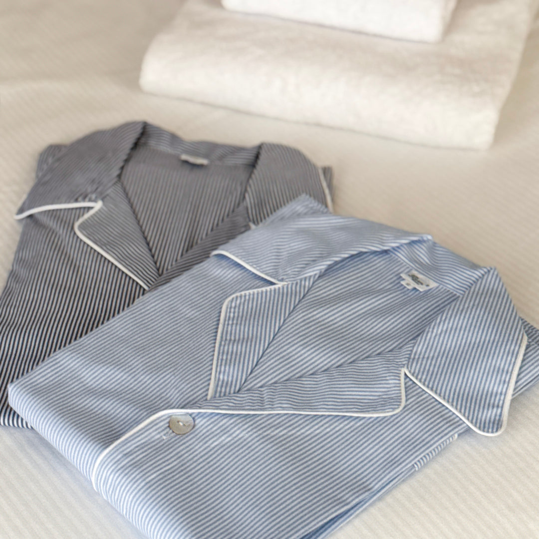 STRIPED PYJAMA LIGHT BLUE - MAN