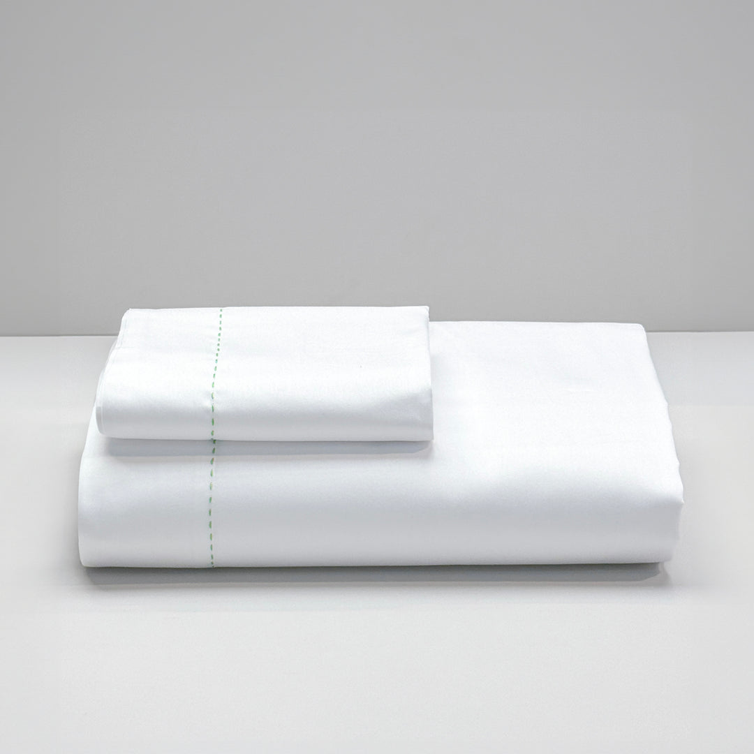 TRATTEGGIO BED SET - GREEN