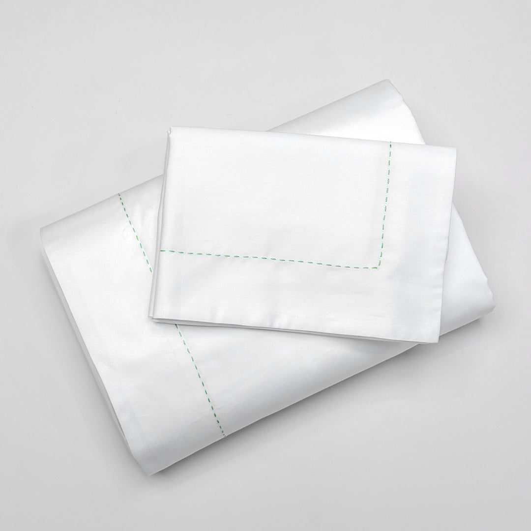 TRATTEGGIO BED SET - GREEN