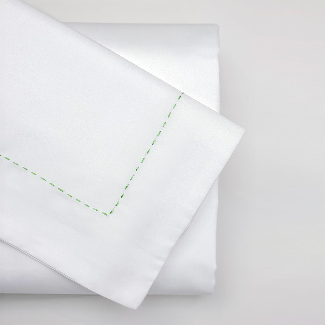 TRATTEGGIO BED SET - GREEN