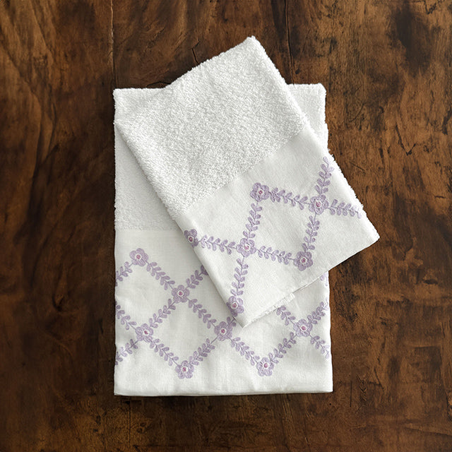 INCROCI TOWEL SET - LILIAC