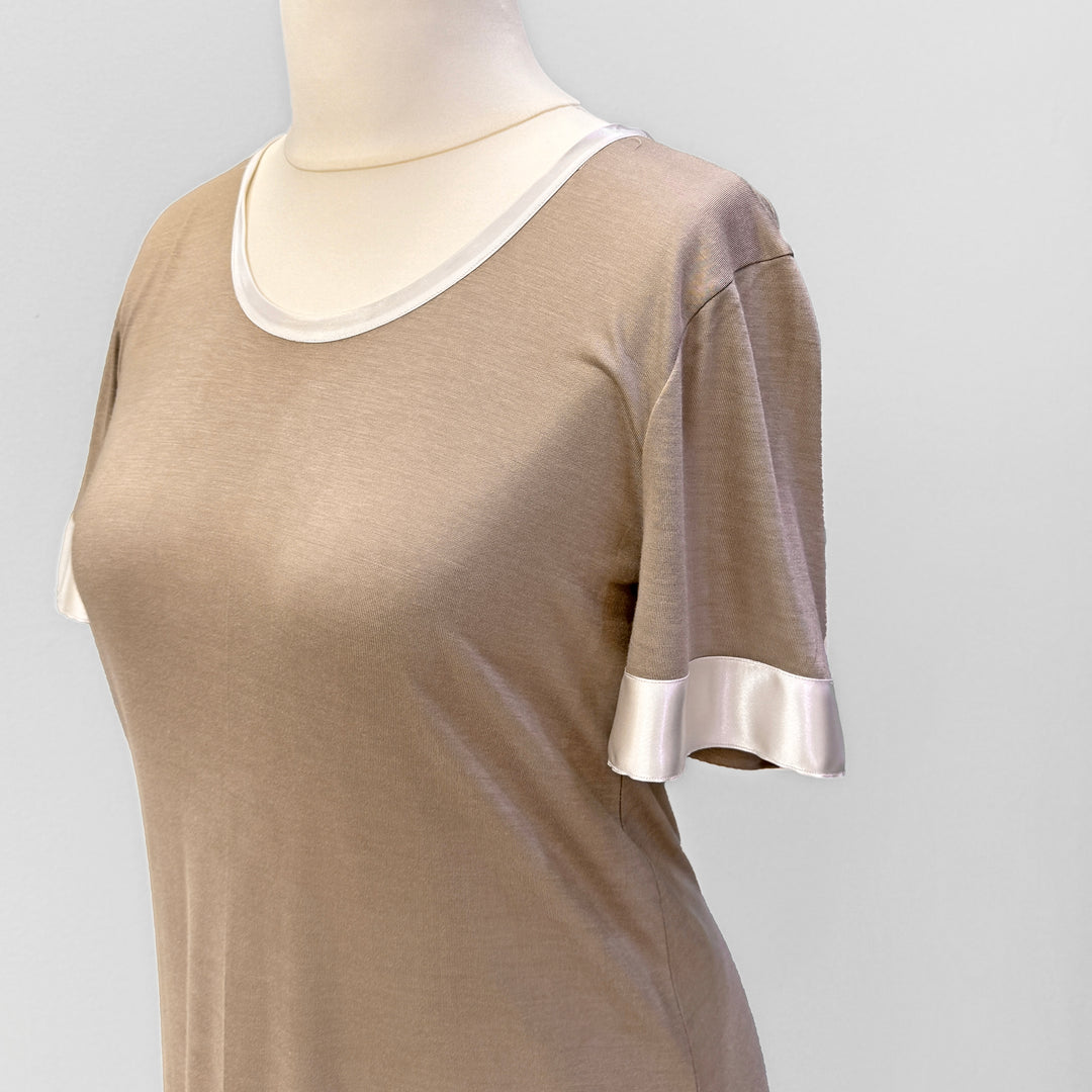 CAMICIA DA NOTTE BENNY - BEIGE