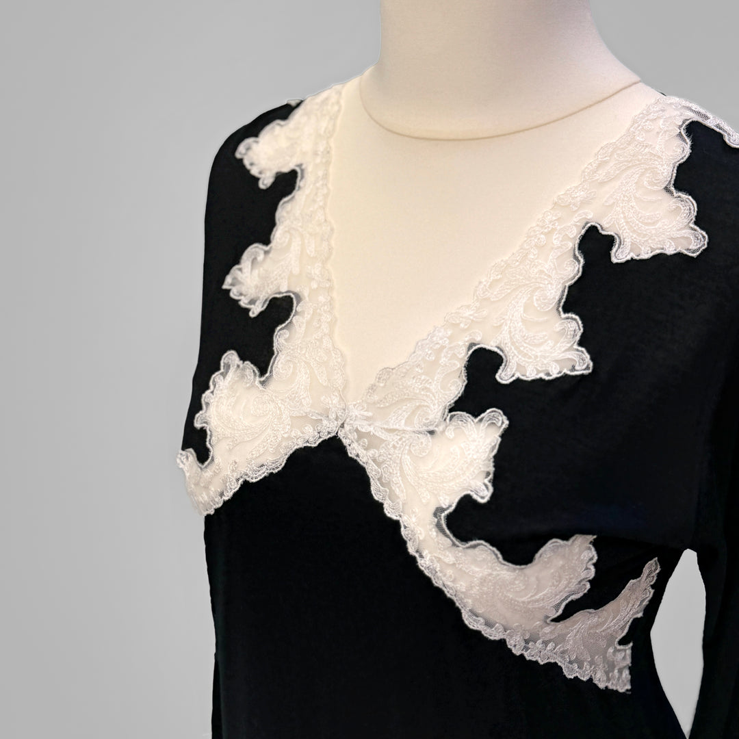 THELMA NIGHTGOWN - BLACK