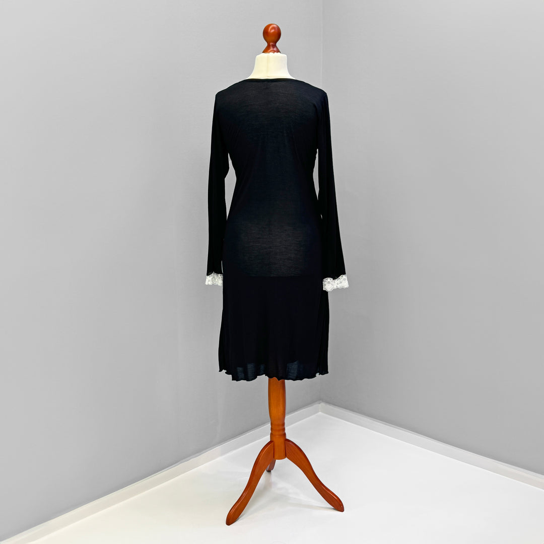 THELMA NIGHTGOWN - BLACK