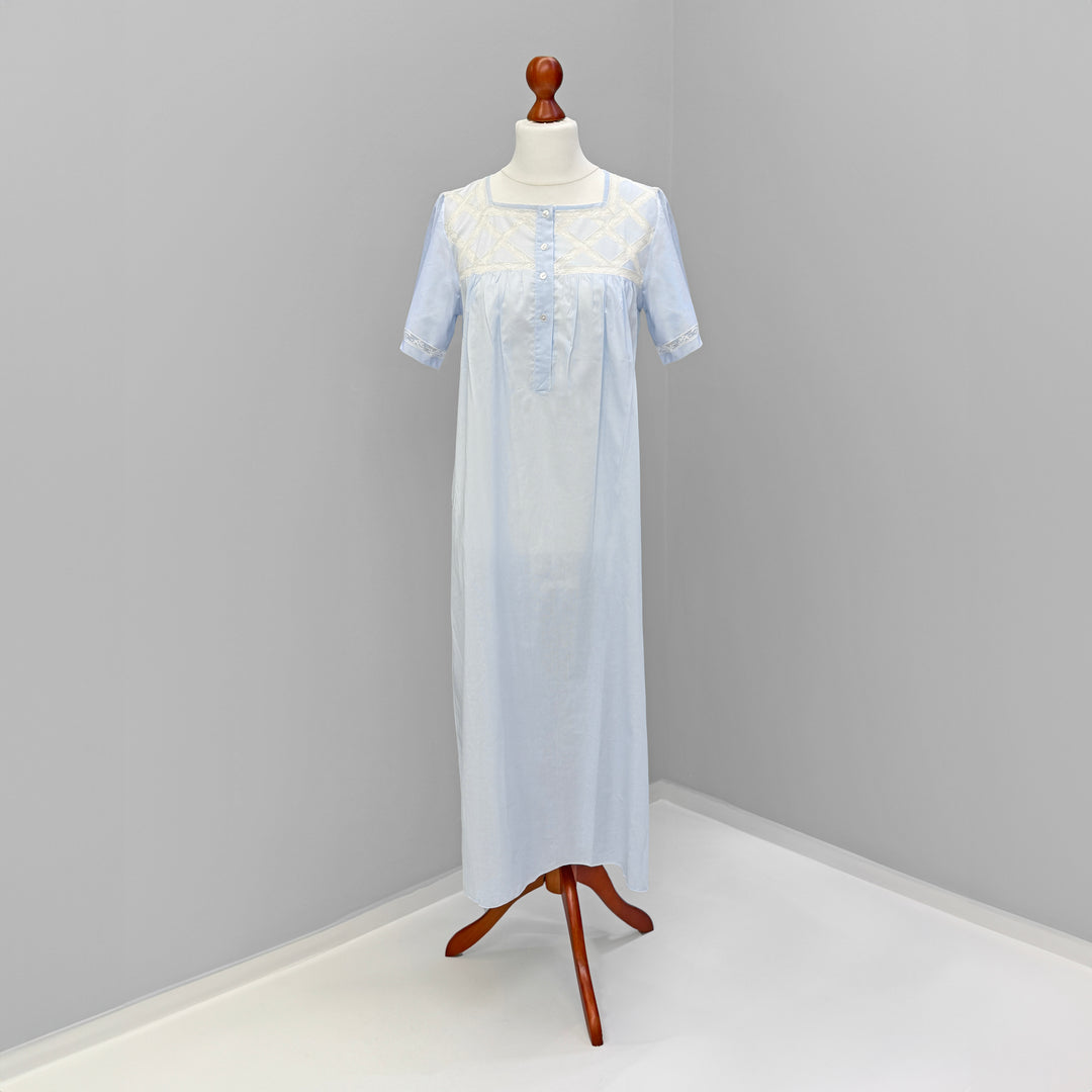 PAOLA DIAMONDS NIGHTGOWN - LIGHT BLUE