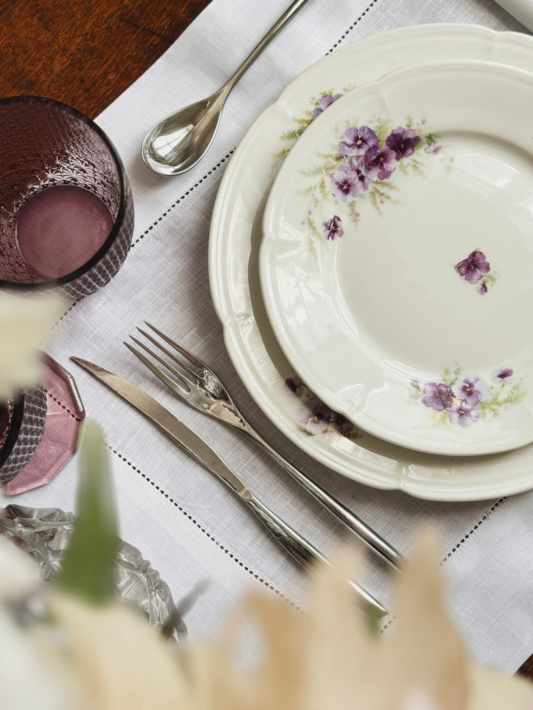 PLACEMAT SET WHITE- A JOUR