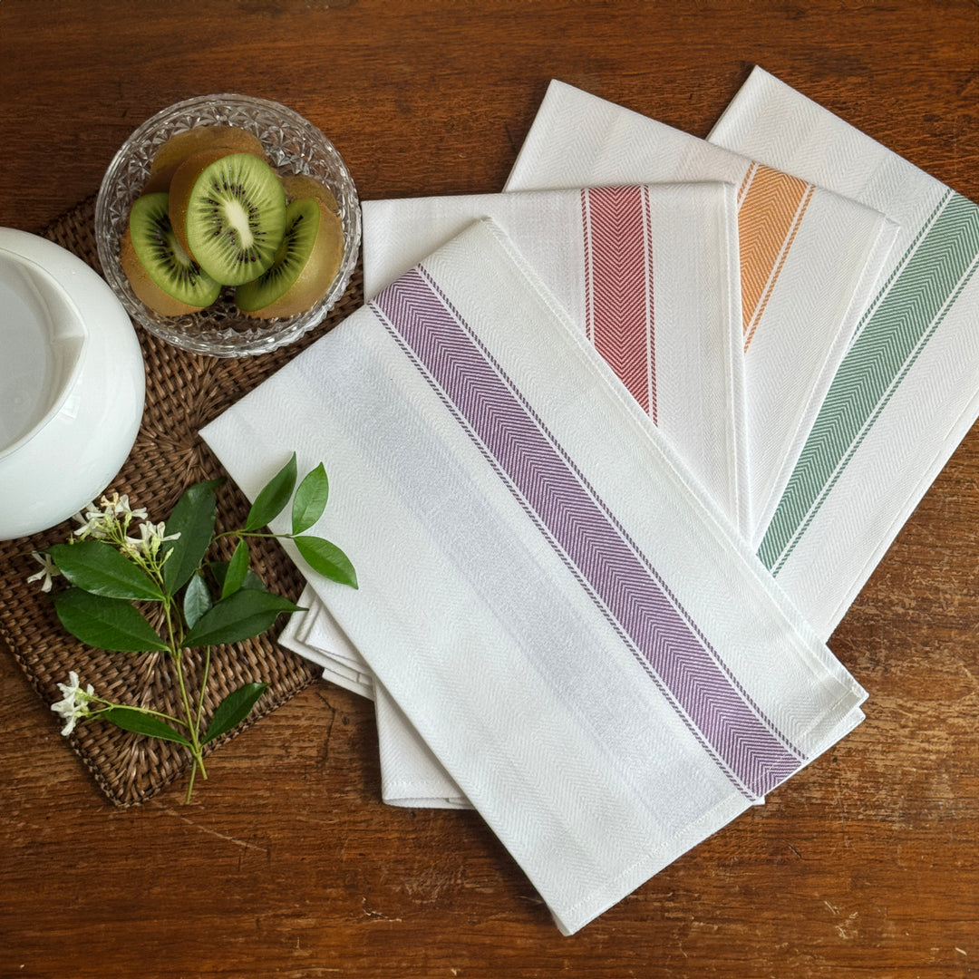 KITCHEN TOWEL - PURPLE BAND