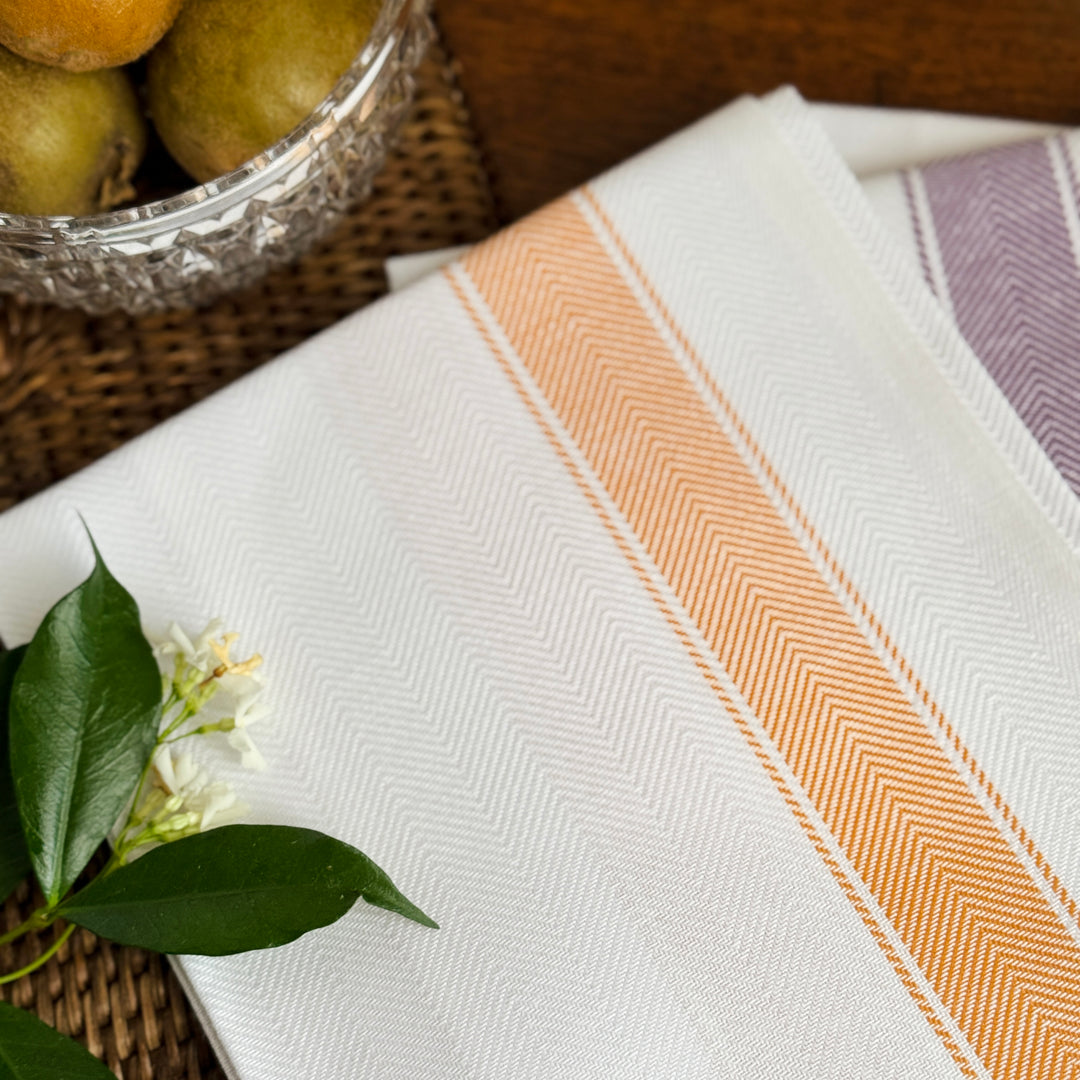 KITCHEN TOWEL - ORANGE BAND