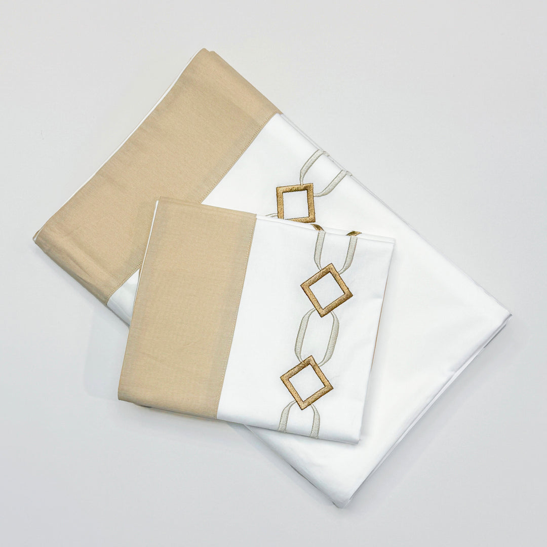 LAURA BED SET - BEIGE