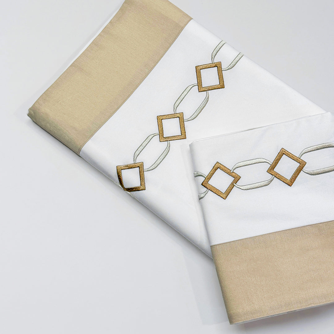 LAURA BED SET - BEIGE