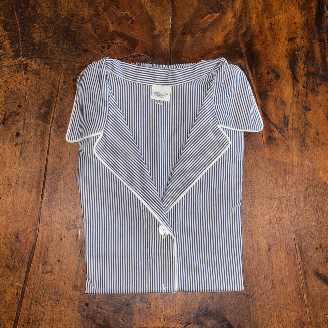 STRIPED PYJAMA BLUE - WOMAN