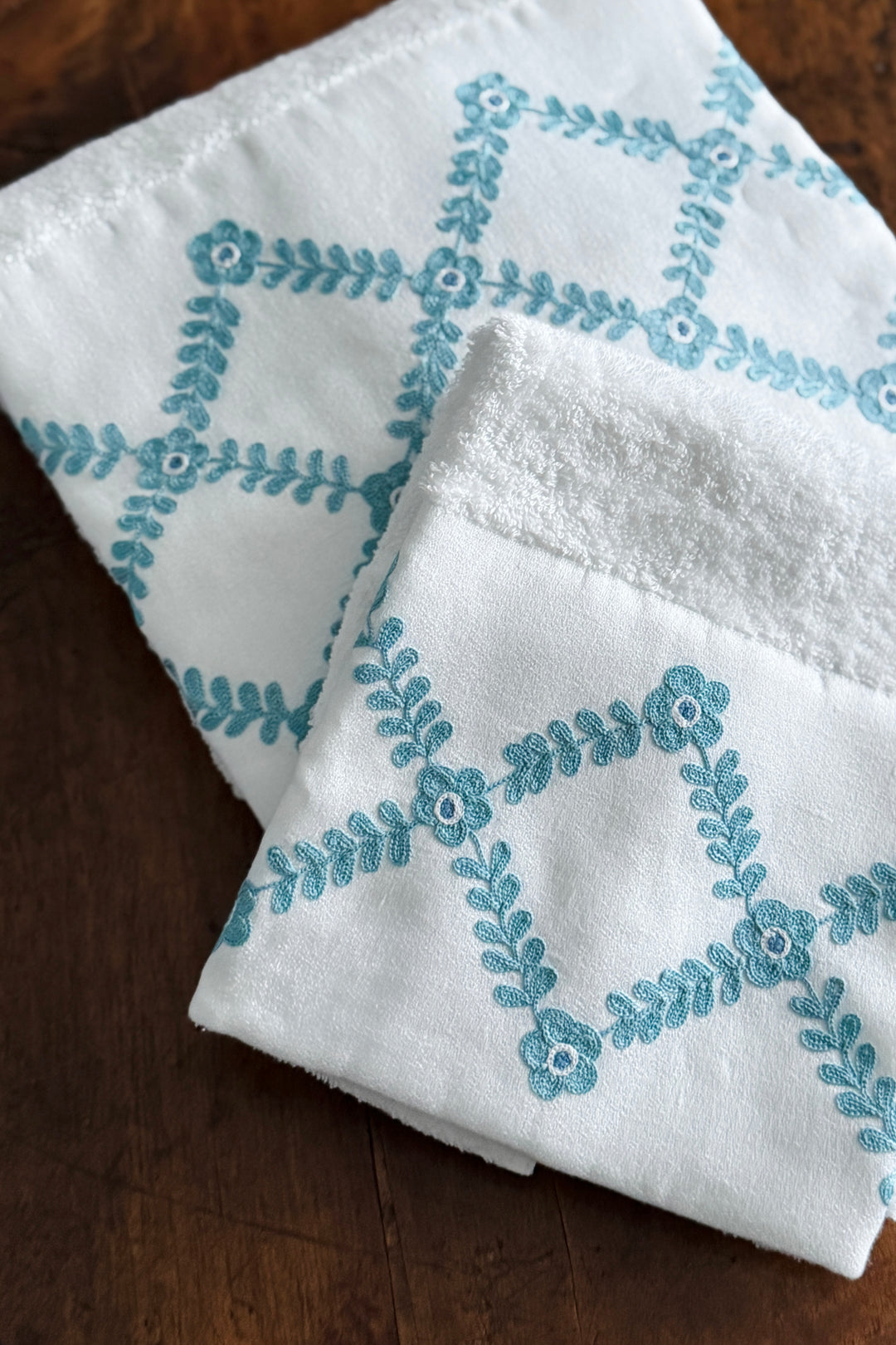 INCROCI TOWEL SET - AQUAMARINE