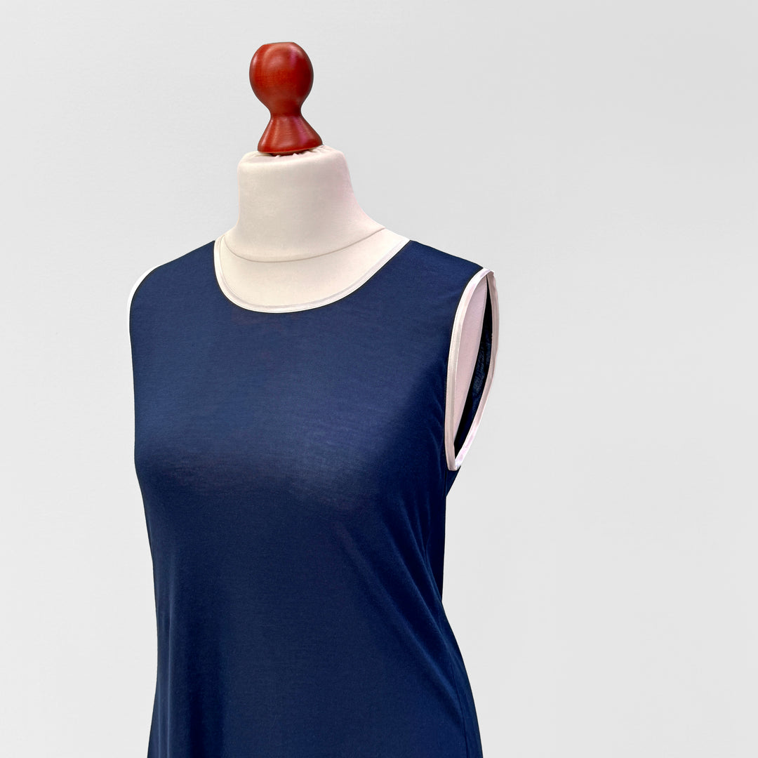 CAMICIA DA NOTTE BEA - BLU