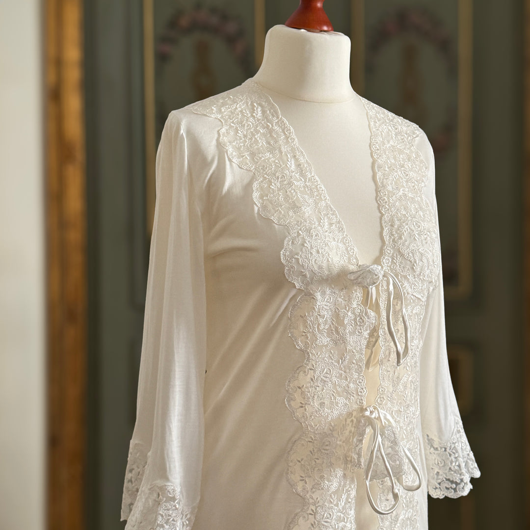 DILETTA DRESSING GOWN - CREAM