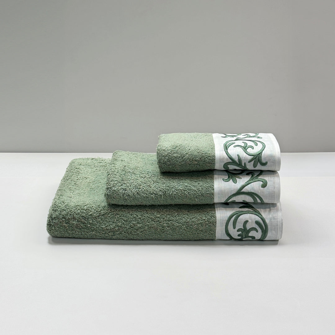 ALTHEA TOWEL SET - GREEN