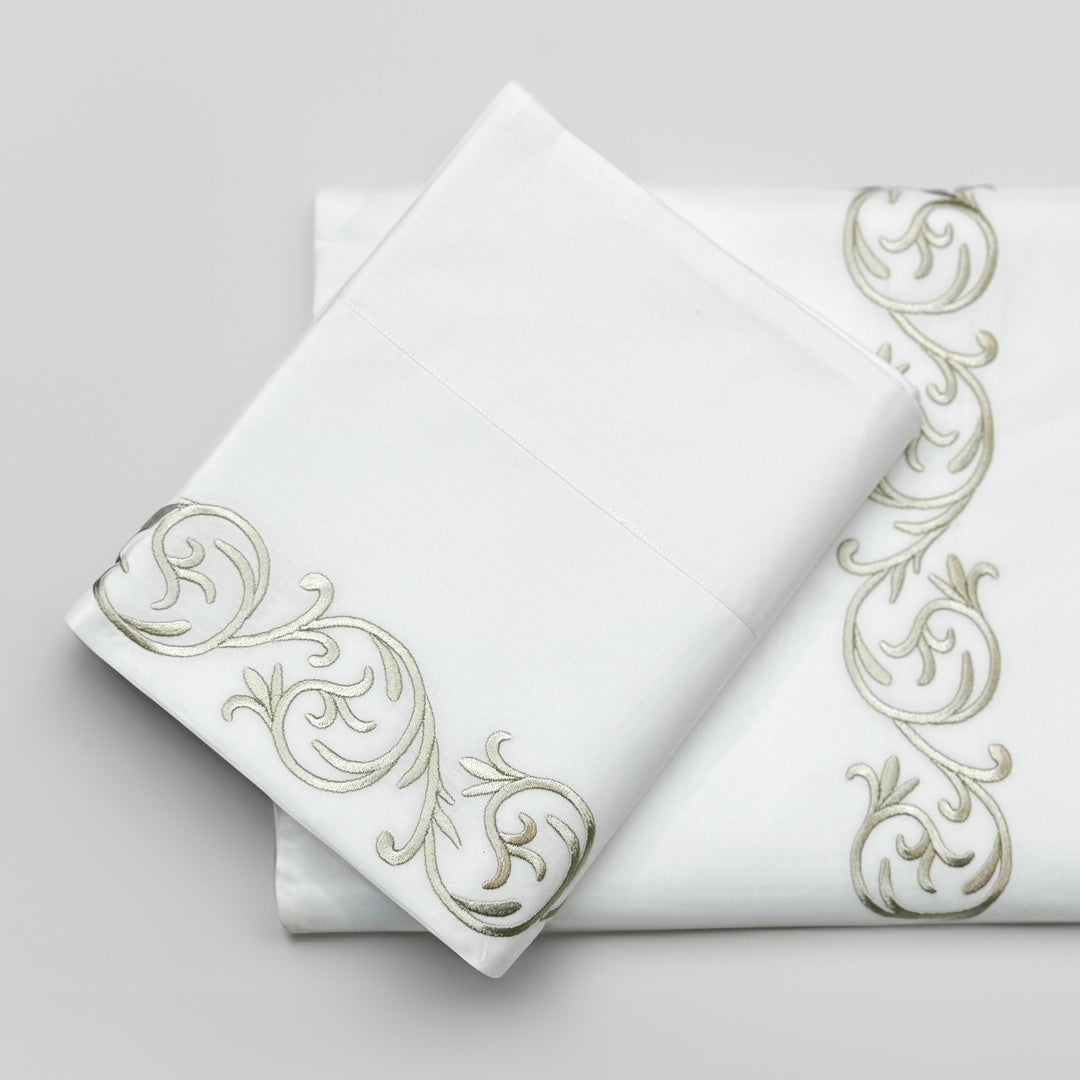 ALTHEA BED SET - WHITE/BEIGE