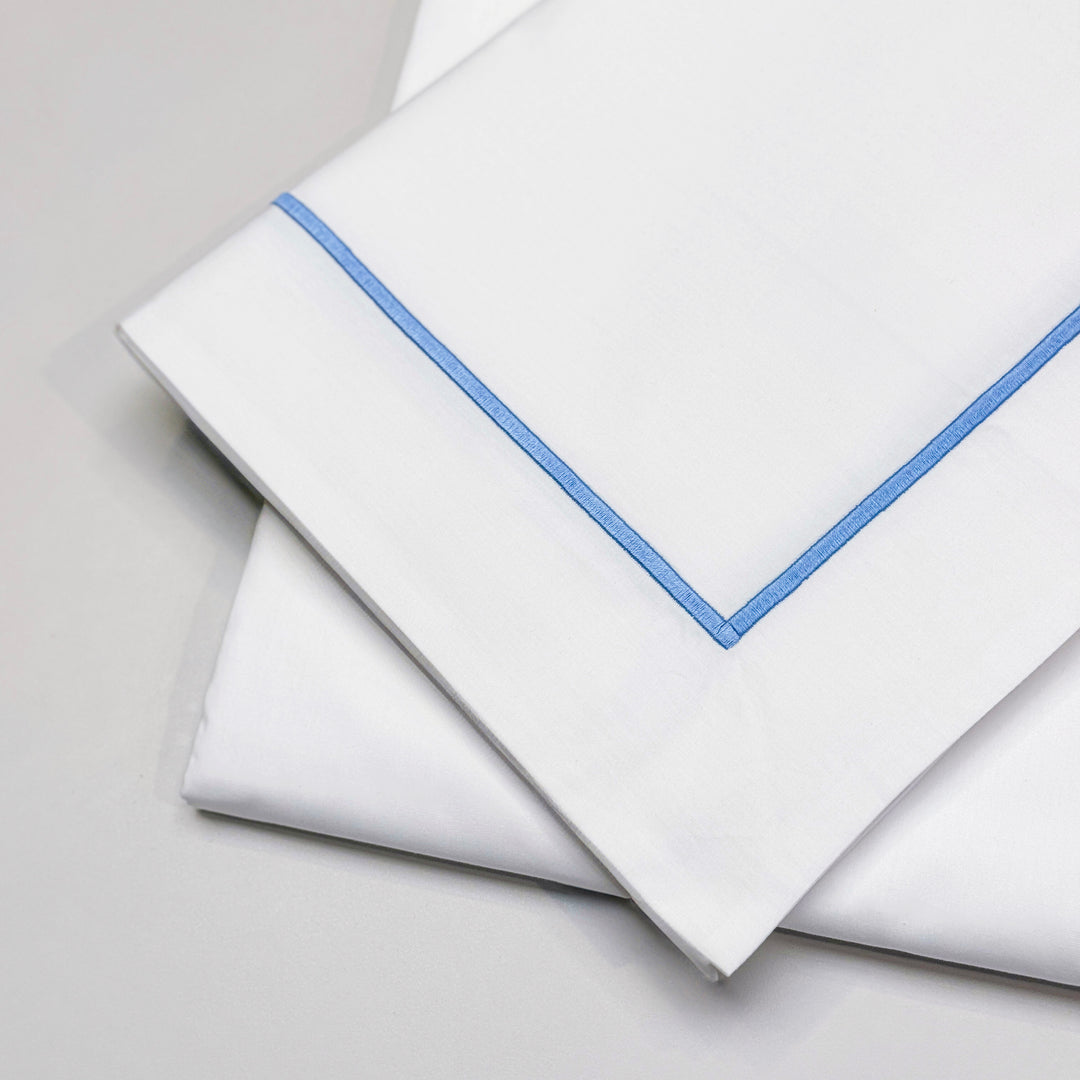 CORDONETTO BED SET - WHITE/AVIO