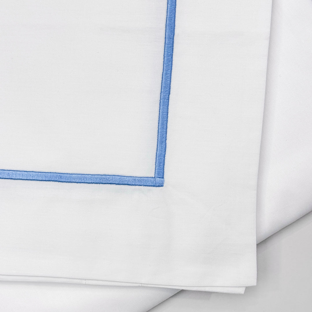 CORDONETTO BED SET - WHITE/AVIO