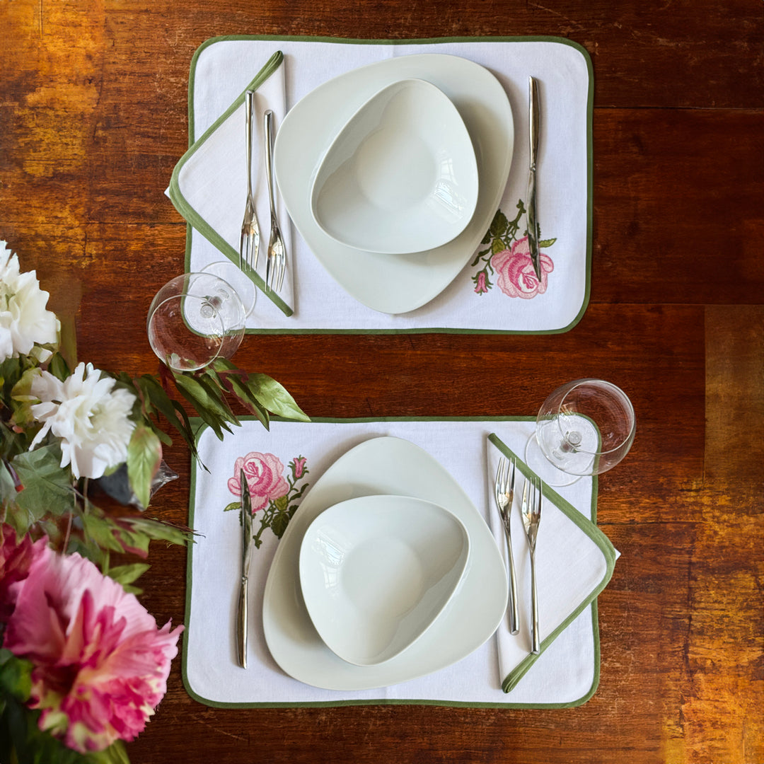 PLACEMAT SET - ROSE