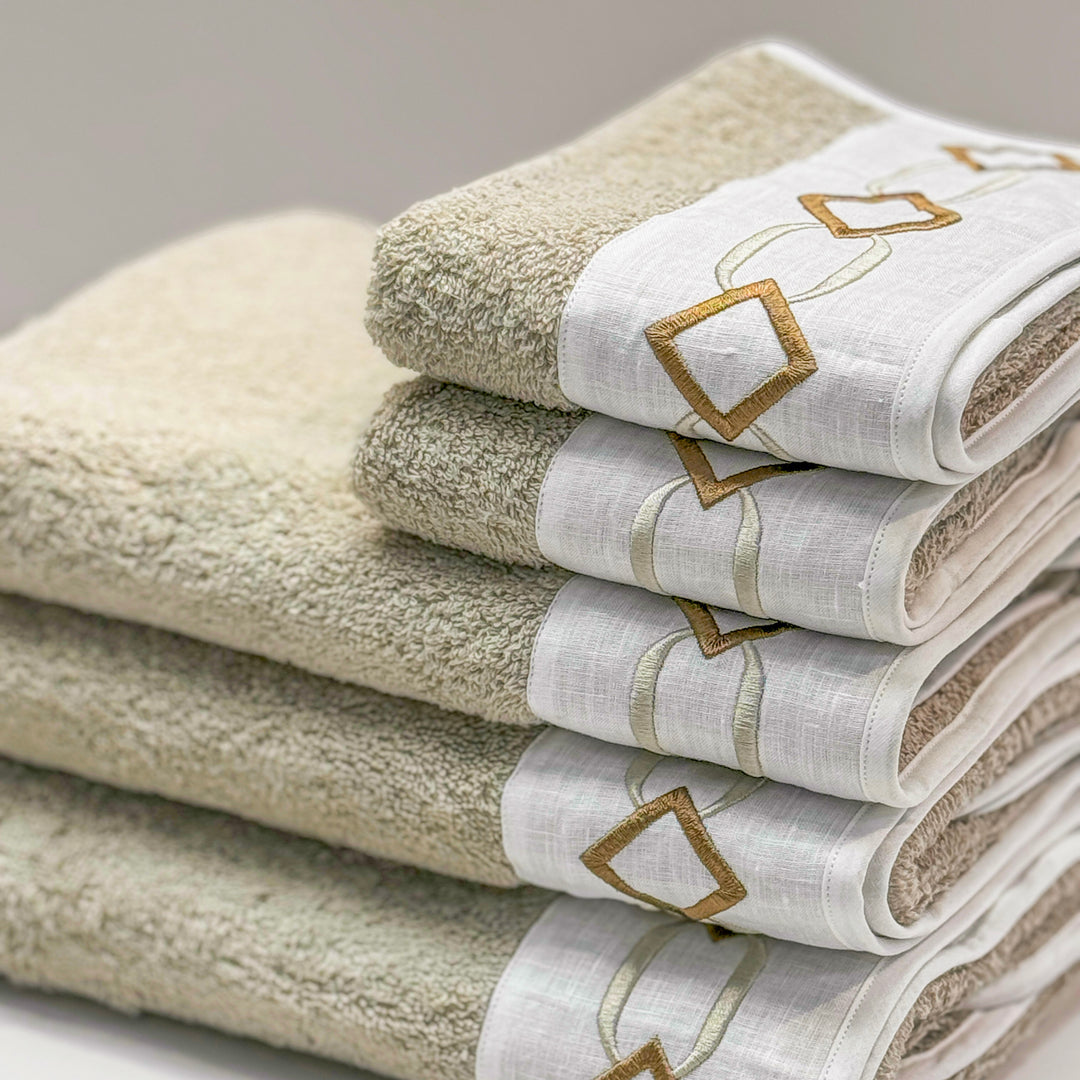 LAURA TOWEL SET - BEIGE
