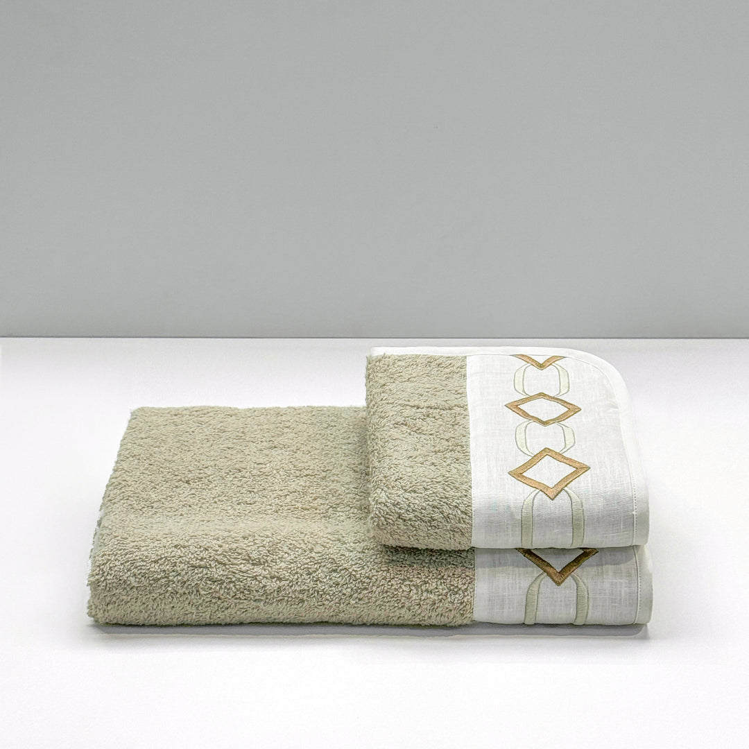 LAURA TOWEL SET - BEIGE