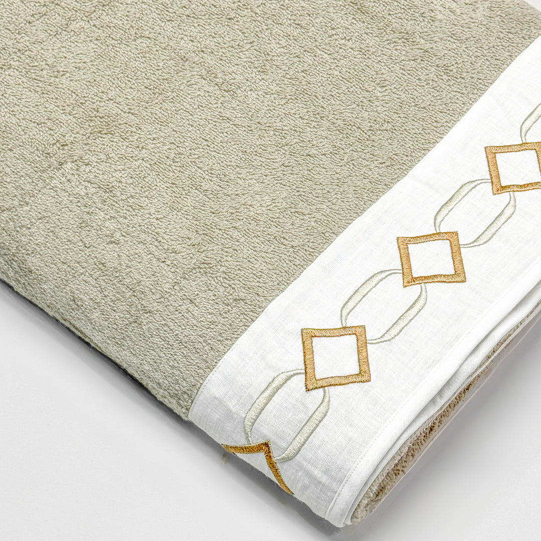 LAURA TOWEL SET - BEIGE