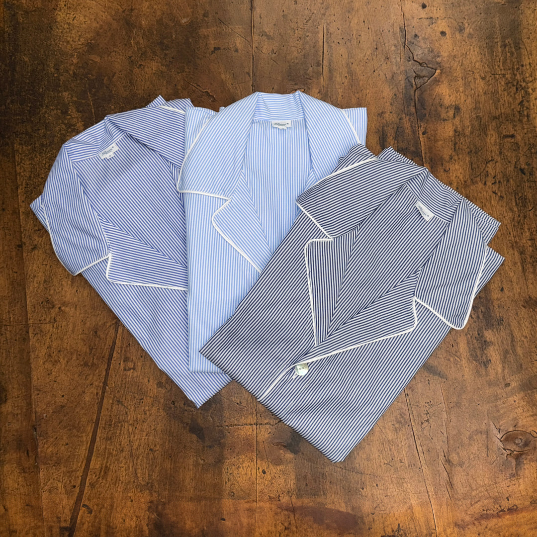 STRIPED PYJAMA LIGHT BLUE - MAN