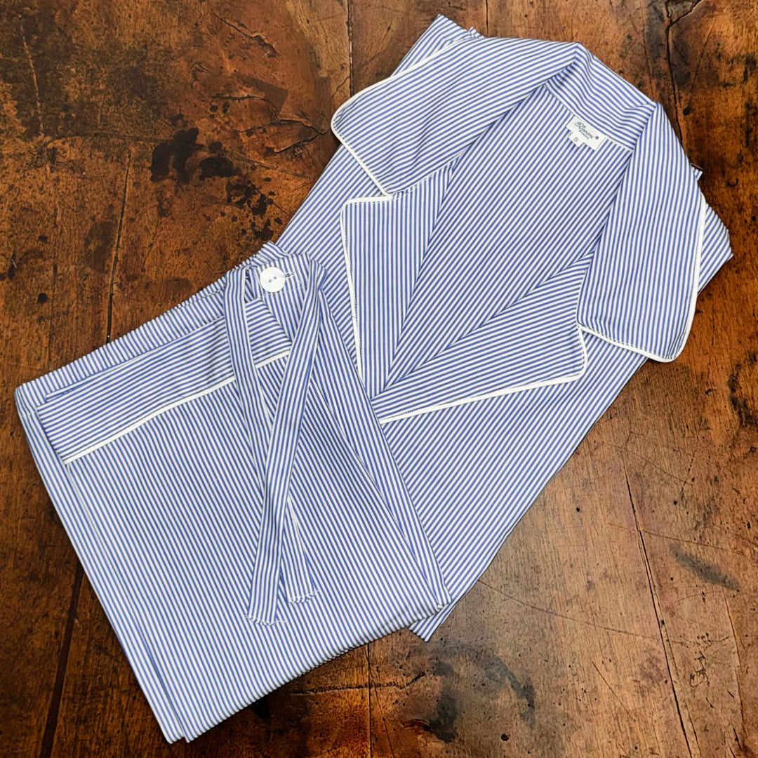 STRIPED PYJAMA SKY BLUE - MAN