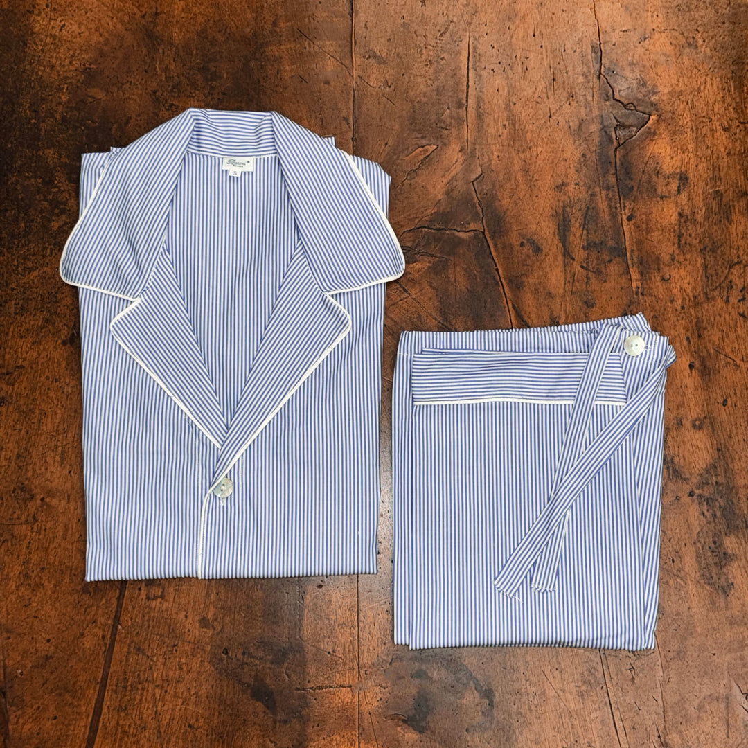 STRIPED PYJAMA SKY BLUE - MAN