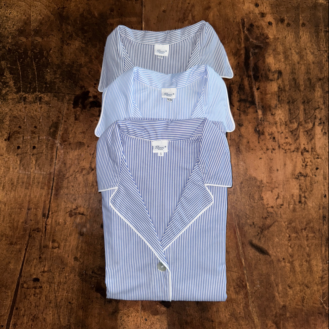 STRIPED PYJAMA LIGHT BLUE - WOMAN