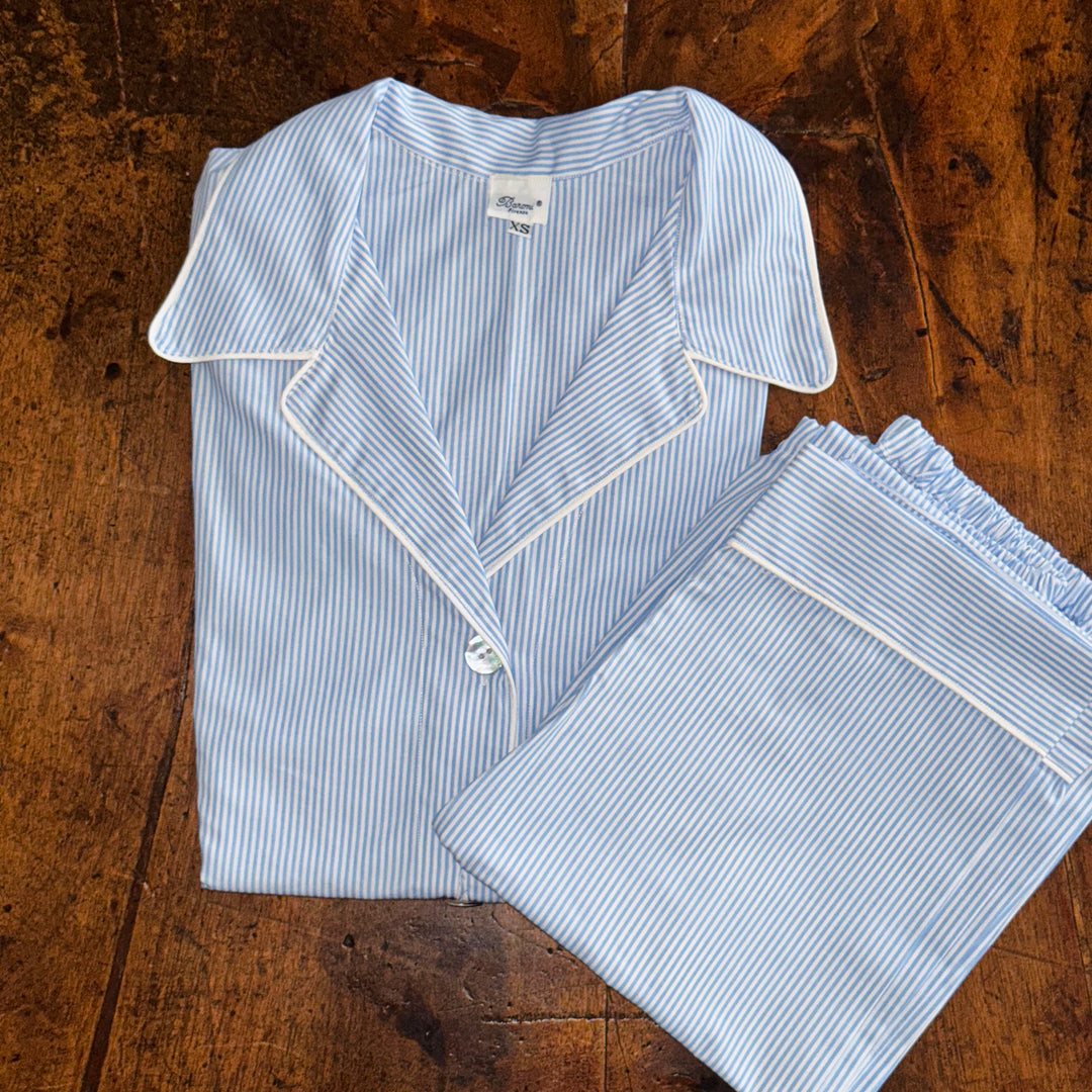 STRIPED PYJAMA LIGHT BLUE - WOMAN
