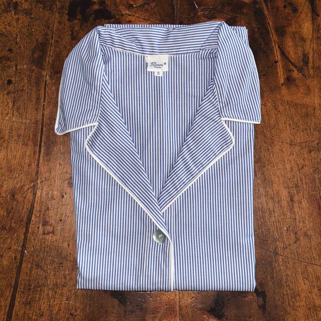 STRIPED PYJAMA SKY BLUE - WOMAN