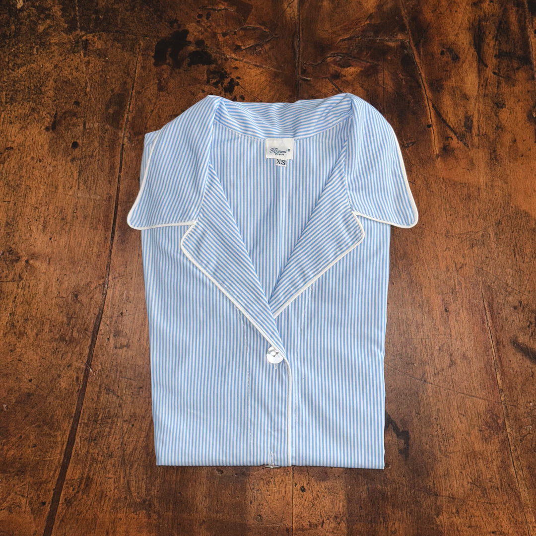 STRIPED PYJAMA LIGHT BLUE - WOMAN
