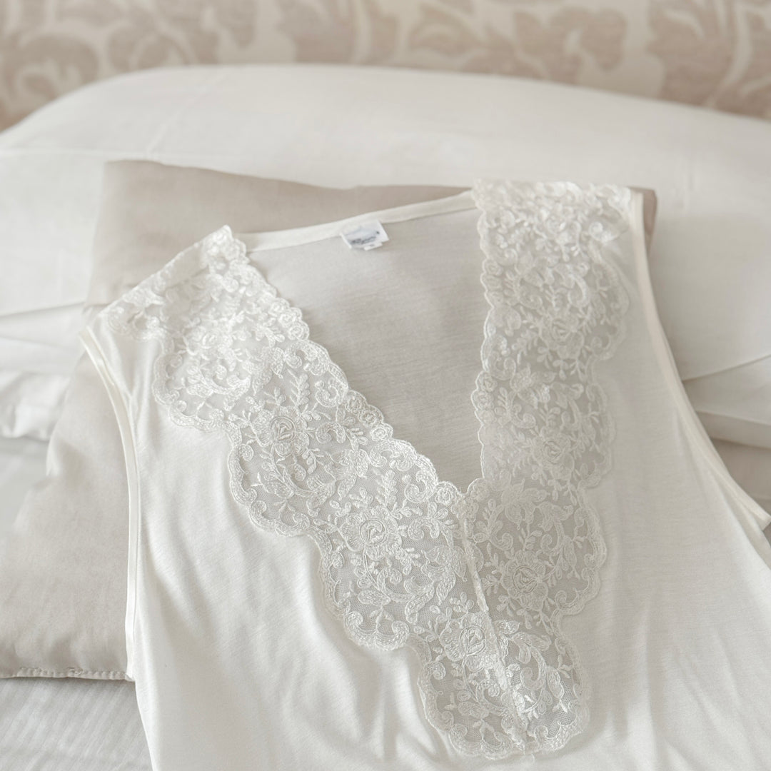 NIGHTGOWN NORA - WHITE