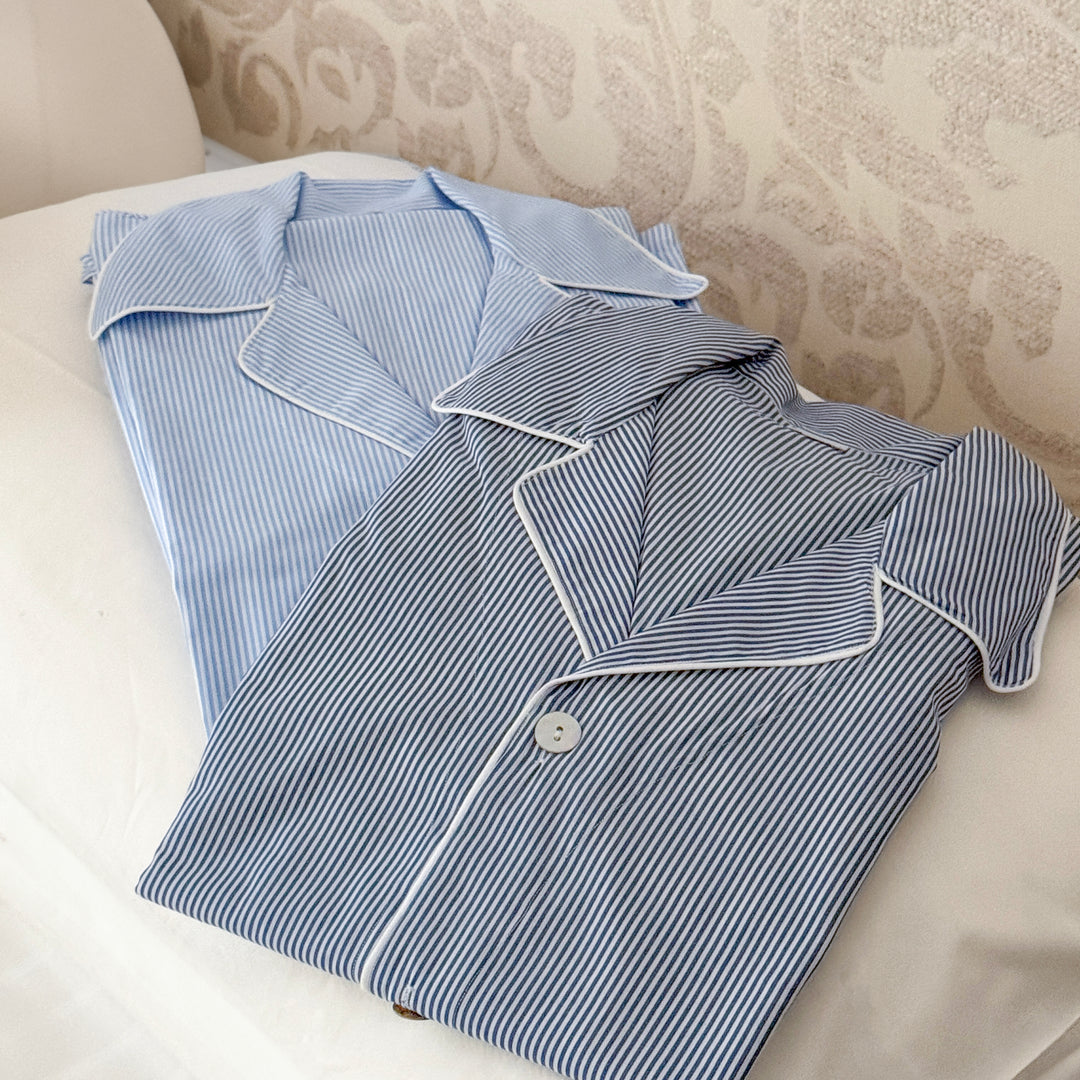 STRIPED PYJAMA BLUE - MAN