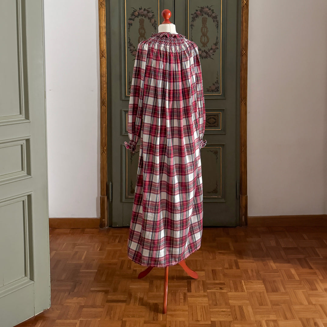 NORMA NIGHTGOWN - RED TARTAN