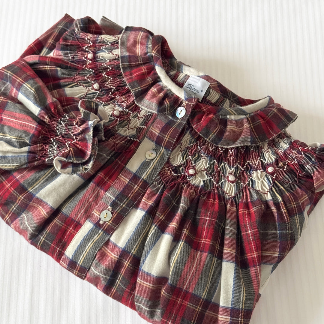 NORMA NIGHTGOWN - RED TARTAN