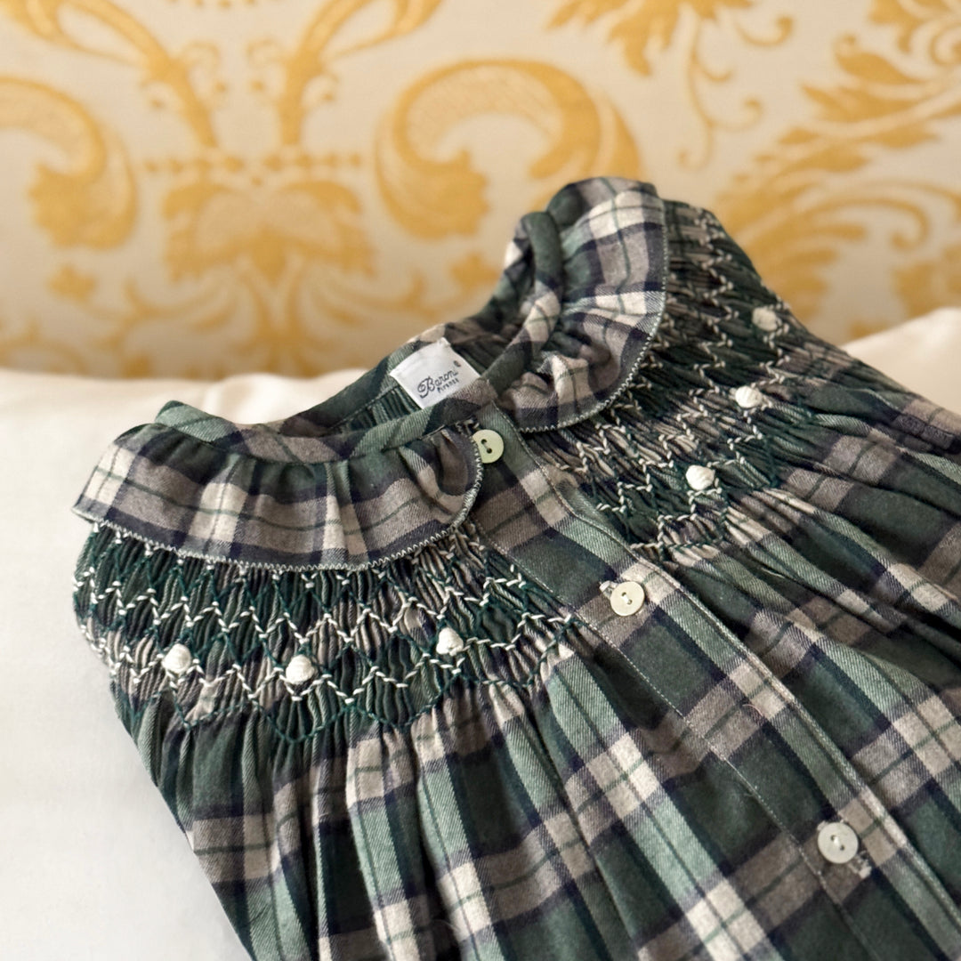 NORMA NIGHTGOWN - GREEN TARTAN