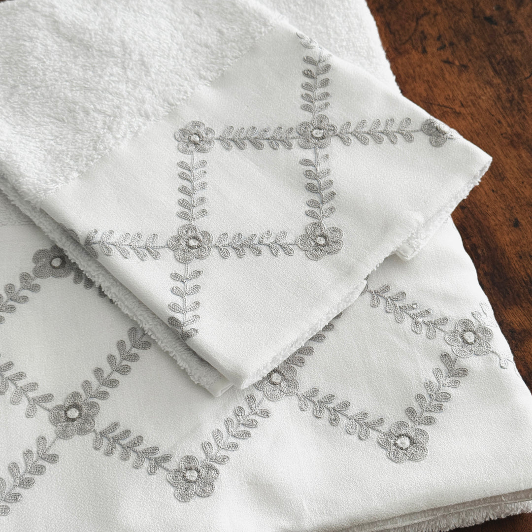 INCROCI TOWEL SET - GREY