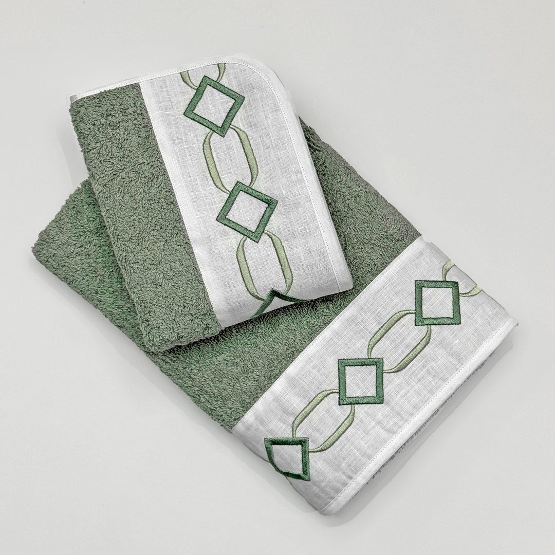 LAURA FULL BATH SET - GREEN