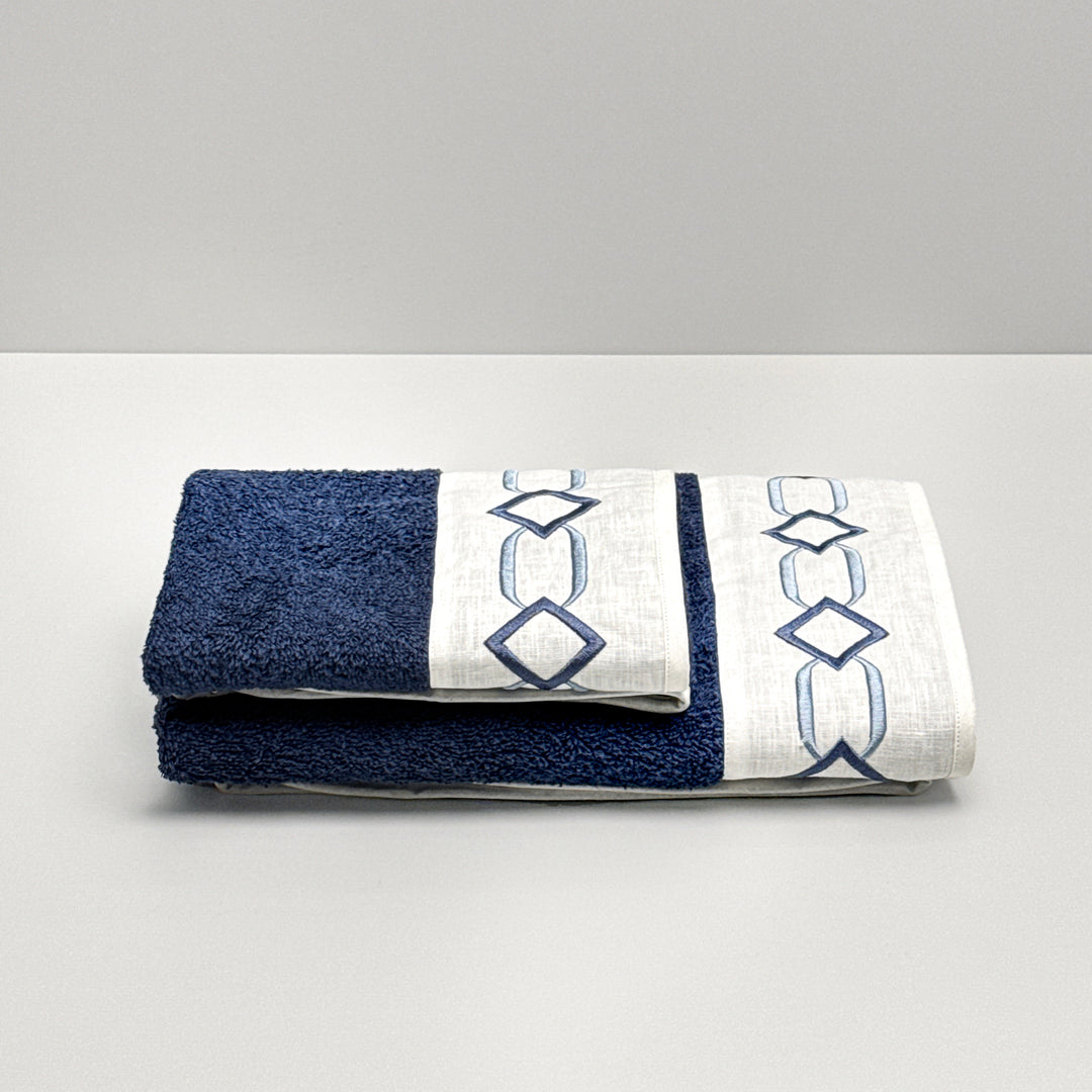 LAURA TOWEL SET - BLUE NAVY