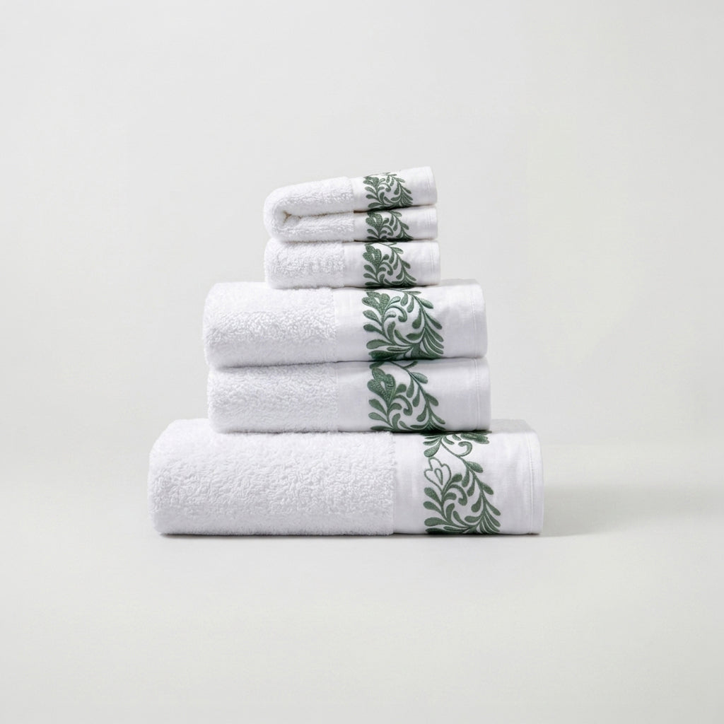 AREALE - SET 5 PEZZI DI SPUGNA BIANCO/VERDE