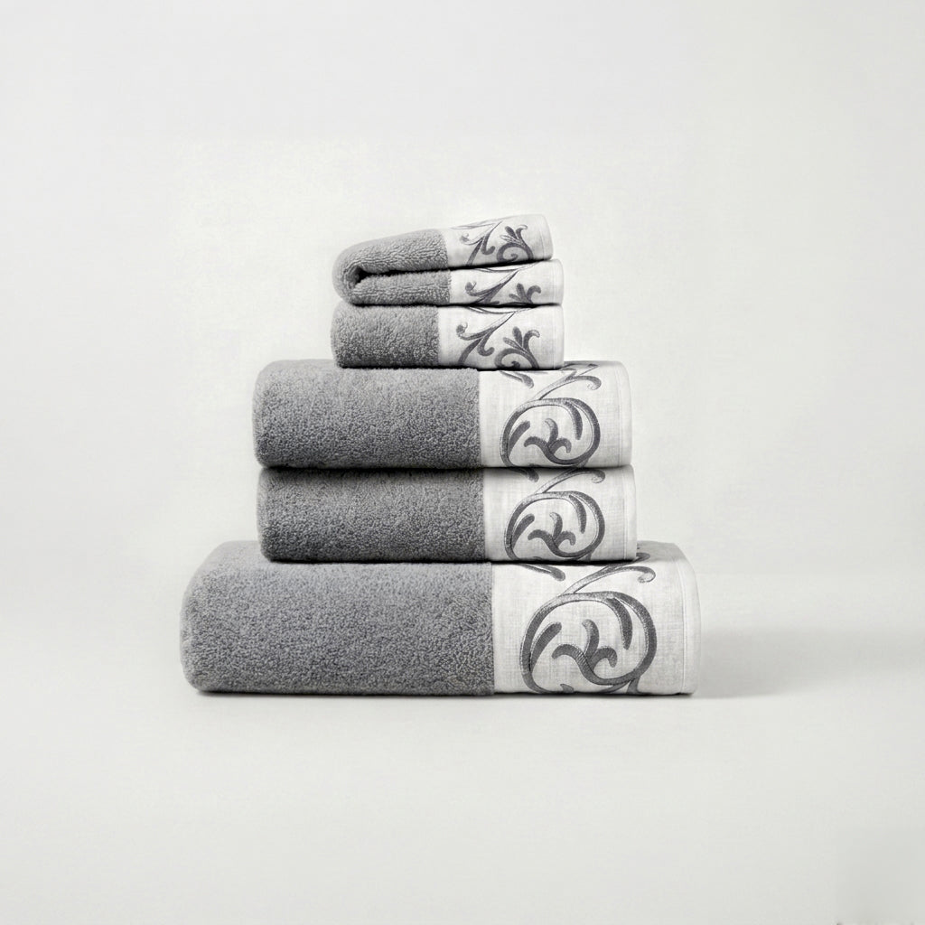 ALTHEA - SET 5 PEZZI DI SPUGNA GRIGIO