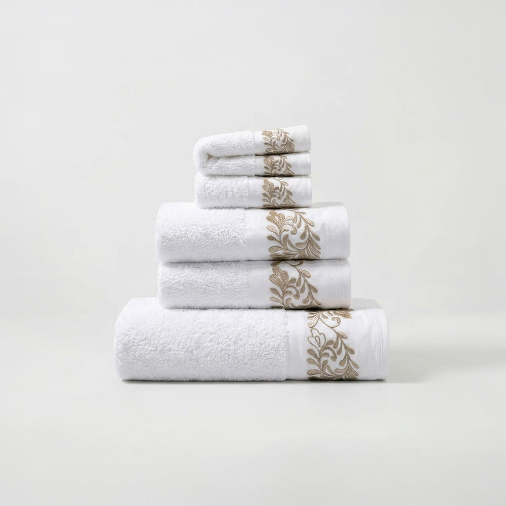 AREALE - SET 5 PEZZI DI SPUGNA BIANCO/BEIGE