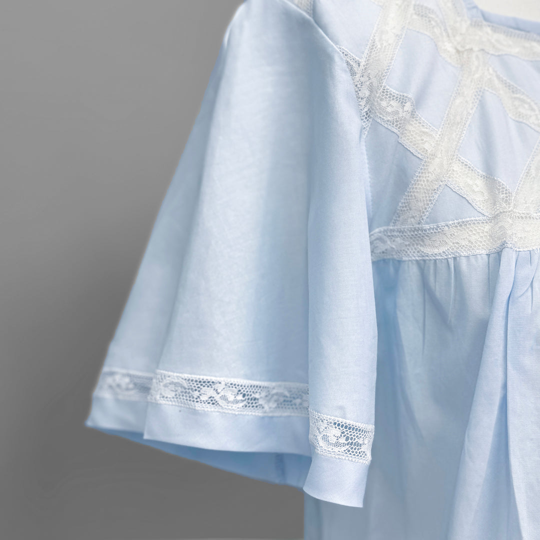 PAOLA DIAMONDS NIGHTGOWN - LIGHT BLUE