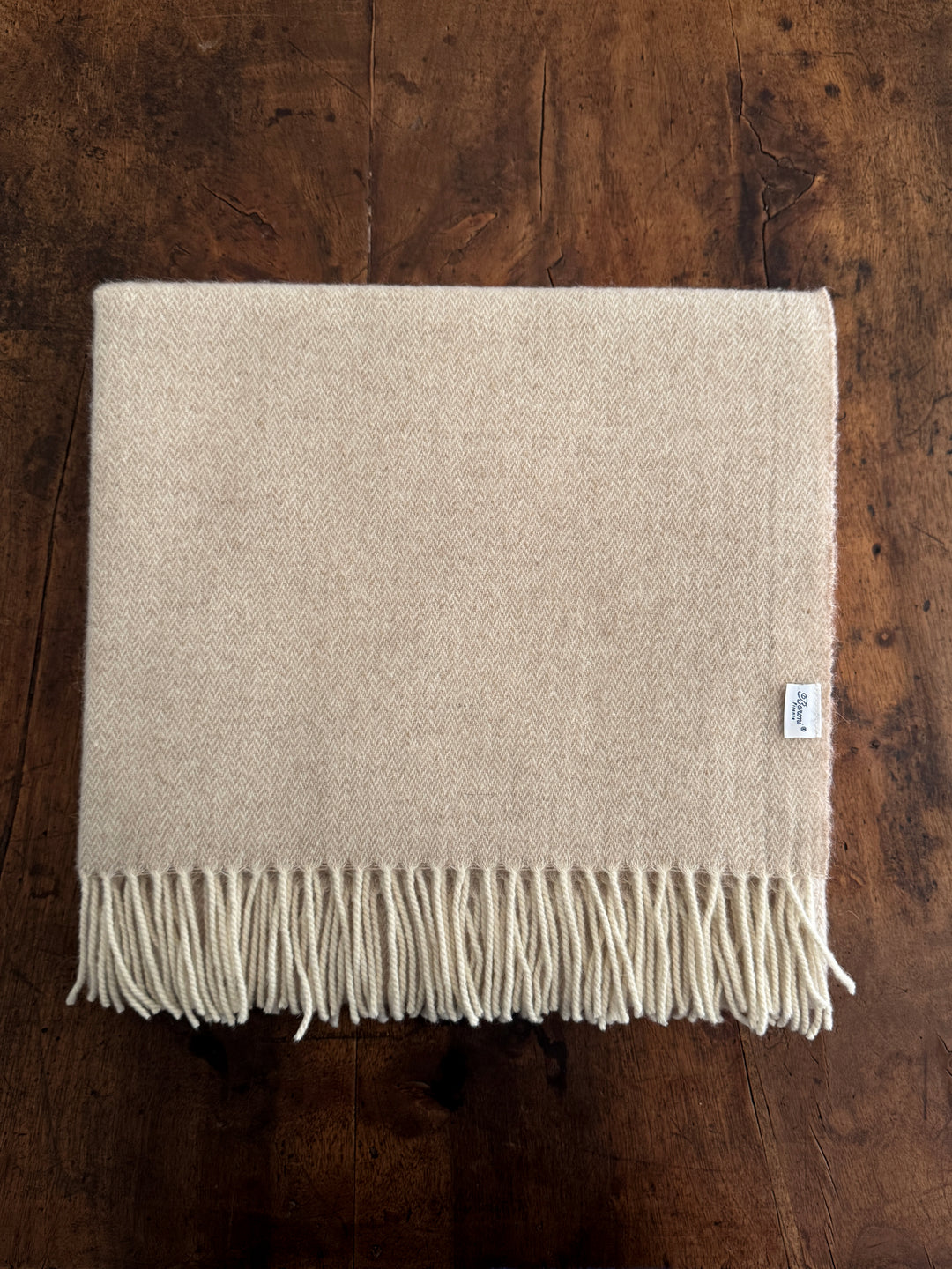 Wool & Alpaka Throw Blanket - Cream