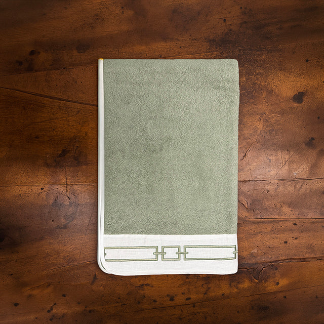 CHAINS BATH SHEET - SAGE