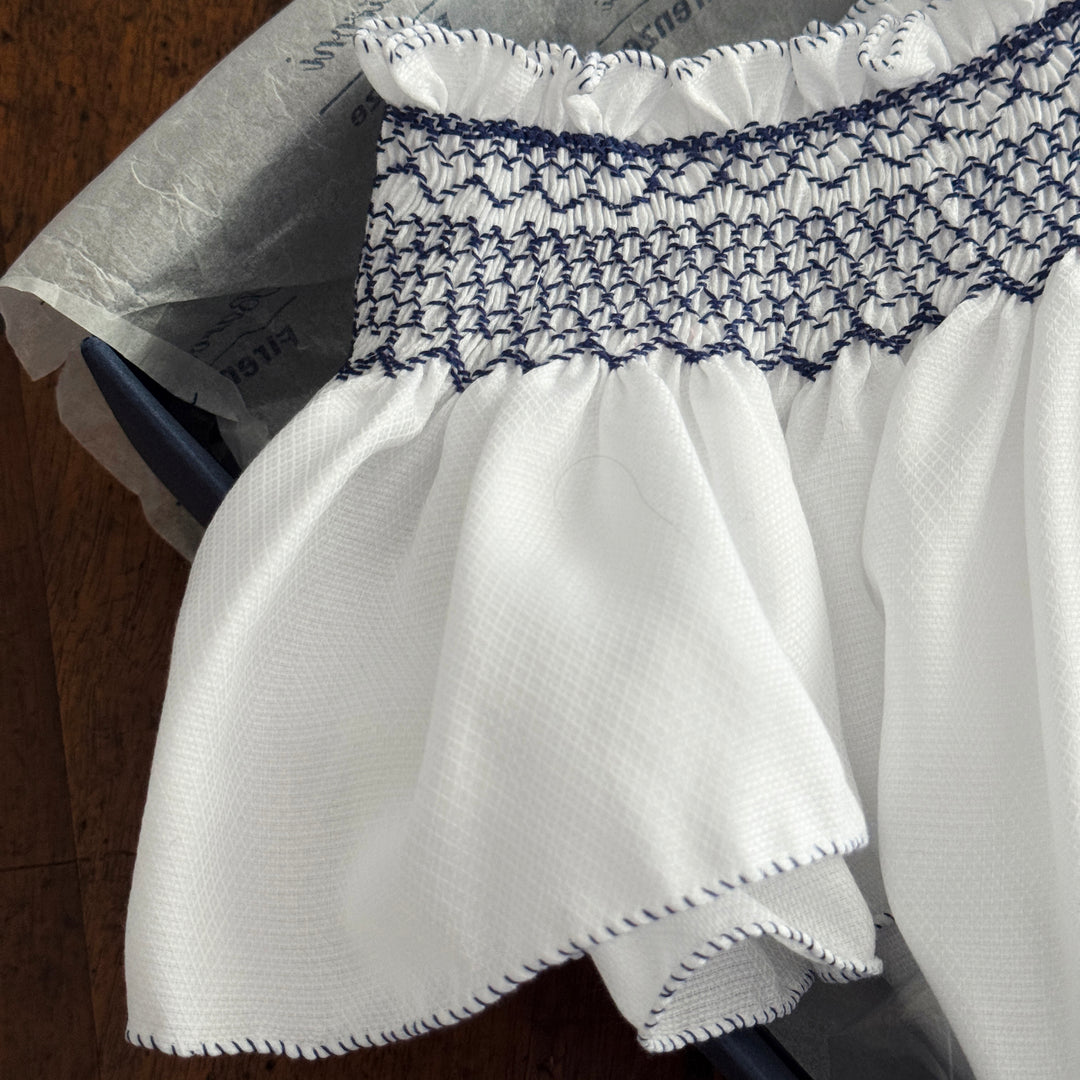 FLORAL NIGHTGOWN WITH SMOCK
