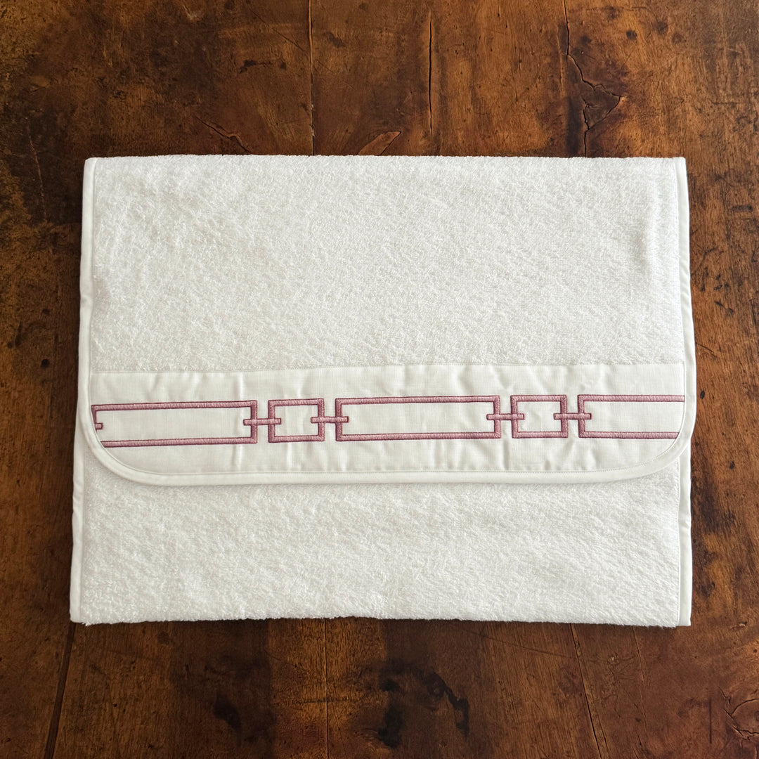CHAINS TERRY MAT - WHITE/PINK